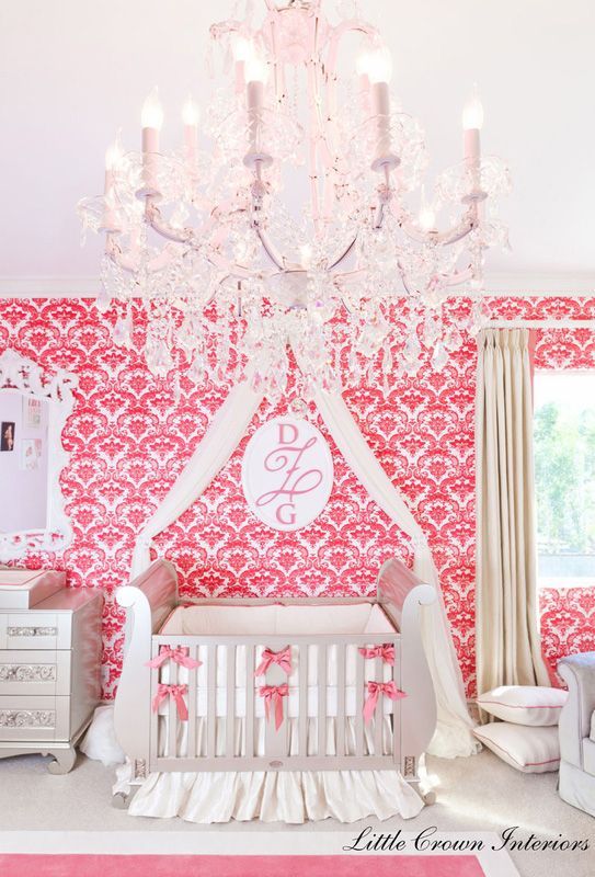 This nursery is absolutely STUNNING! Fit for a princess