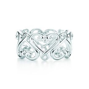 Tiffany & Co. | Item | Paloma's Venezia Goldoni heart band ring in sterl