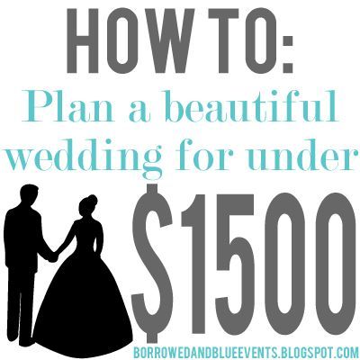 Tips & Tricks on how to plan your dream wedding for amazingly cheap. I espec