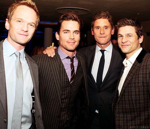 Two of the hottest men on telly (Barney Stinson & Neal Caffrey) with their g