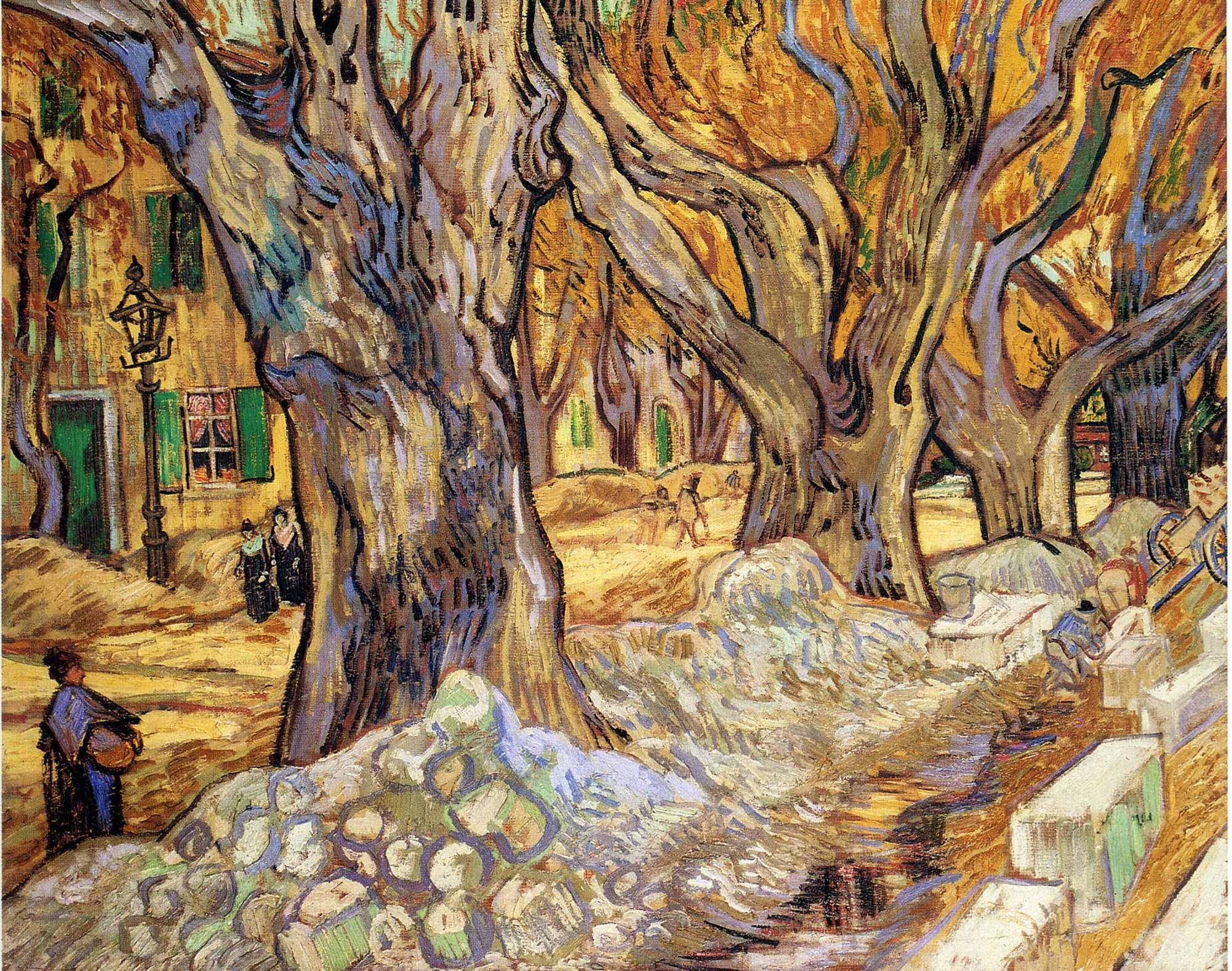 Vincent van Gogh – Large Plane Trees, 1889, oil on canvas