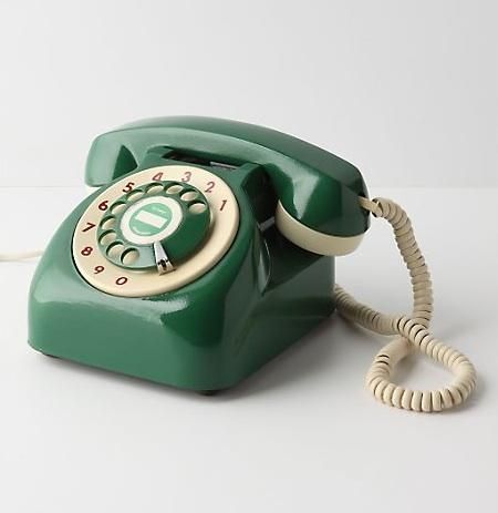 Vintage green phone