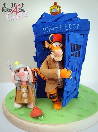 Winnie the Pooh TARDIS cake- brilliant!
