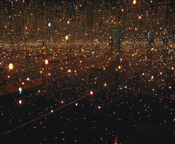 Yayoi Kusama (b. 1929), Fireflies on the Water, 2002. Mirror, plexiglass, 150 li