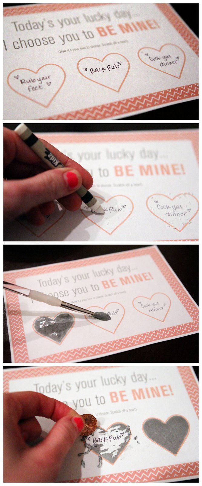 …The Story of Pat and Lindsay: DIY Scratch-Off Valentine Cards