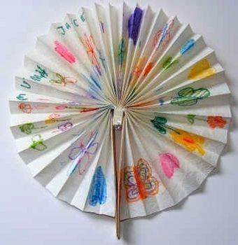 a blast from my childhood past — how to make a paper fan