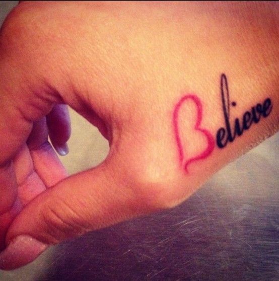 believe tattoo. pretty