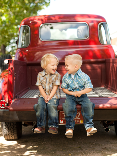 boys on a truck
