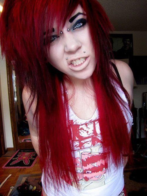 bright red hair :)