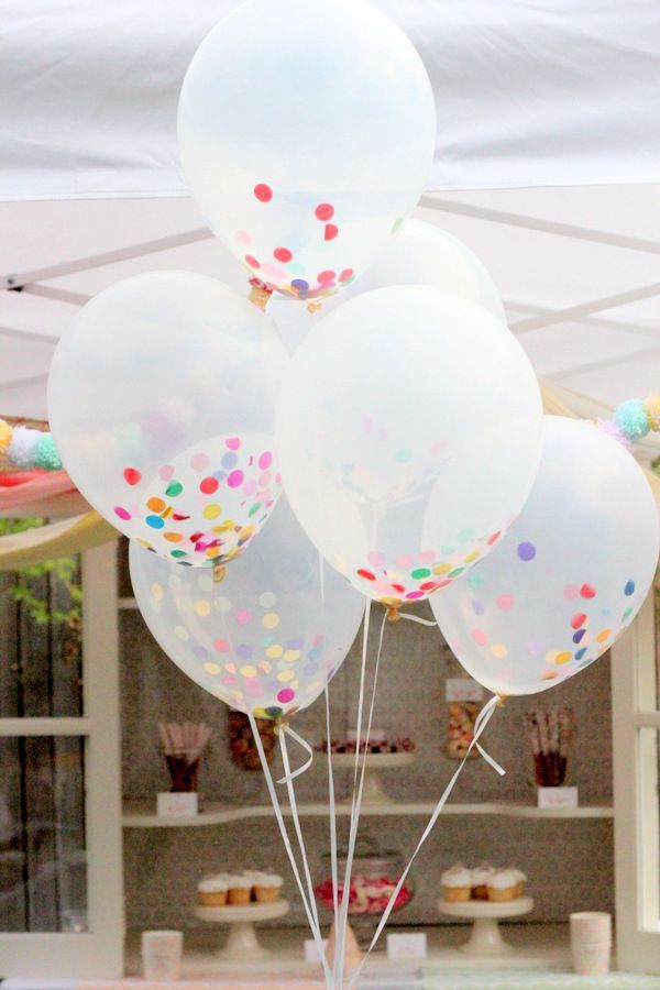 confetti-filled balloons!