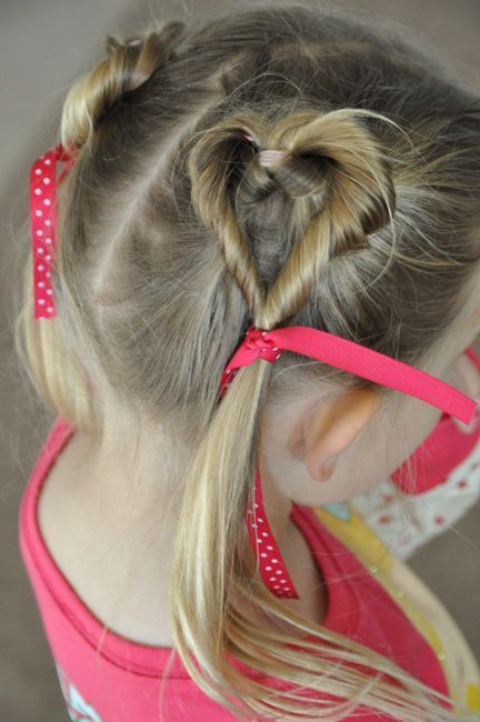 cute valentine's day hair for little girls