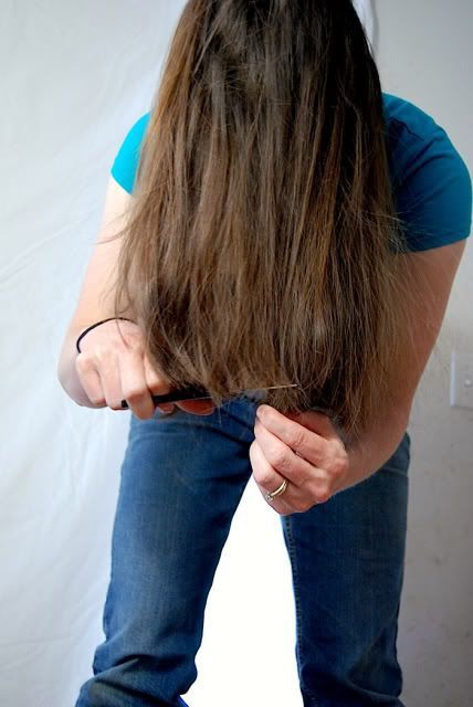 cutting your own long hair tutorial