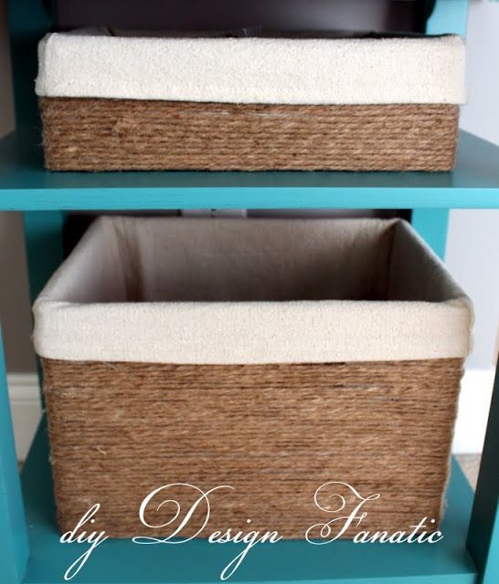 diy Design Fanatic: Baskets Made From Cardboard Boxes