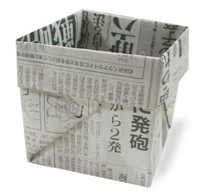 how to fold a box from newspaper. Then you can plant your seeds in them then pla