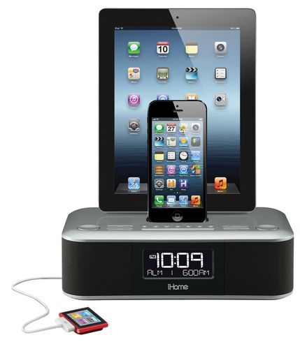 iDL100 iHome Clock Radio and Dock with the new lightning connector in the new Ap