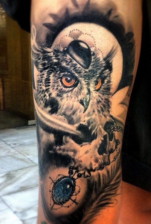 Unique Owl Tattoo Designs -   owl tattoos