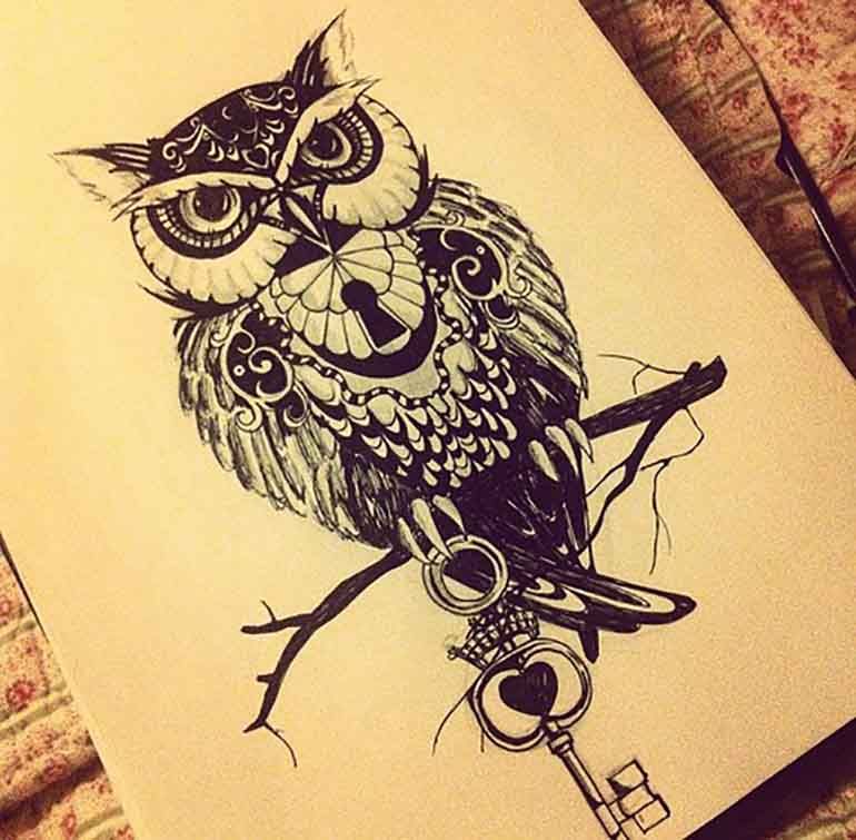 Creative Owl Tattoo Designs Men and Women -   owl tattoos