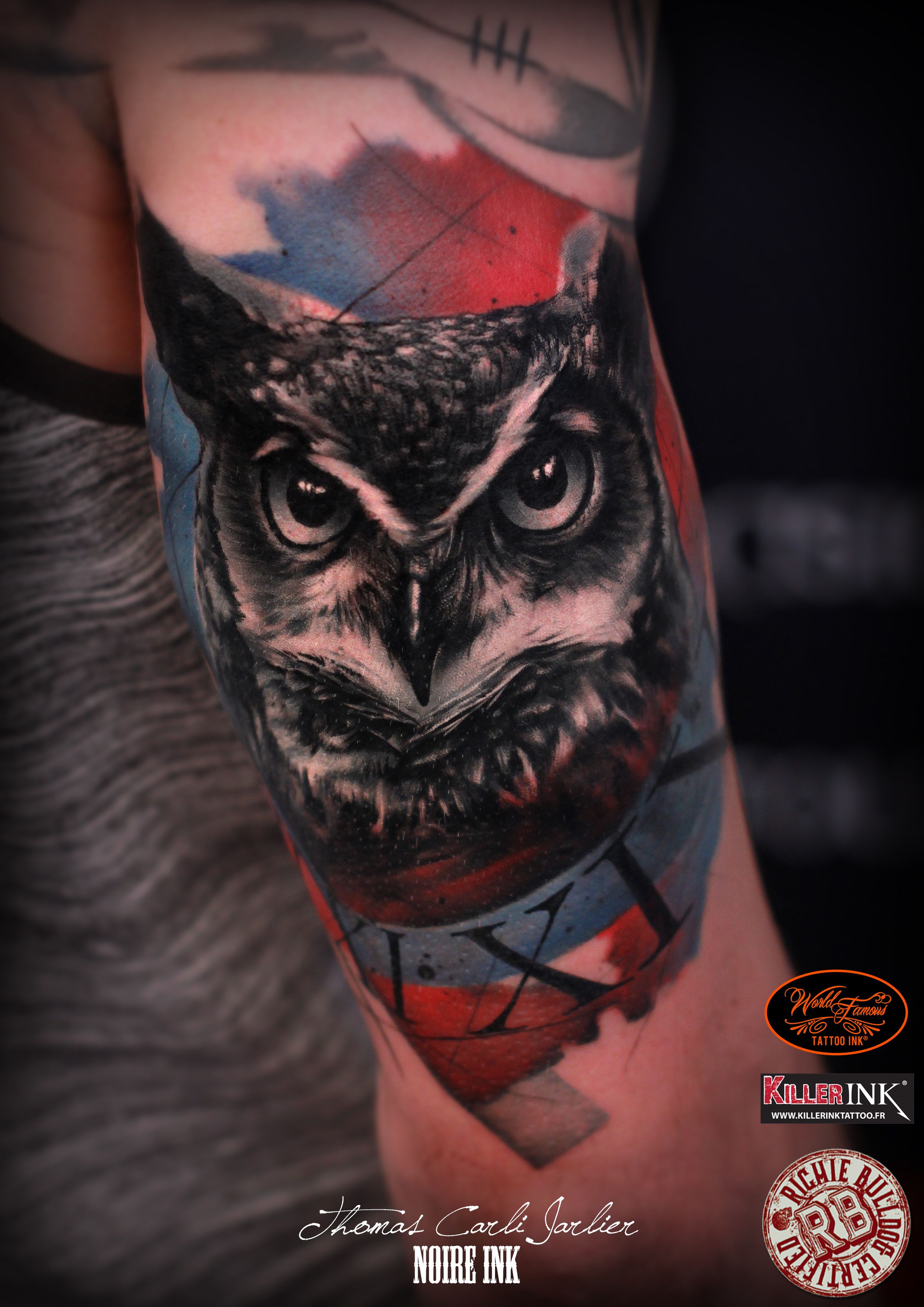 August 5, 2015 by noireinktattoo -   owl tattoos