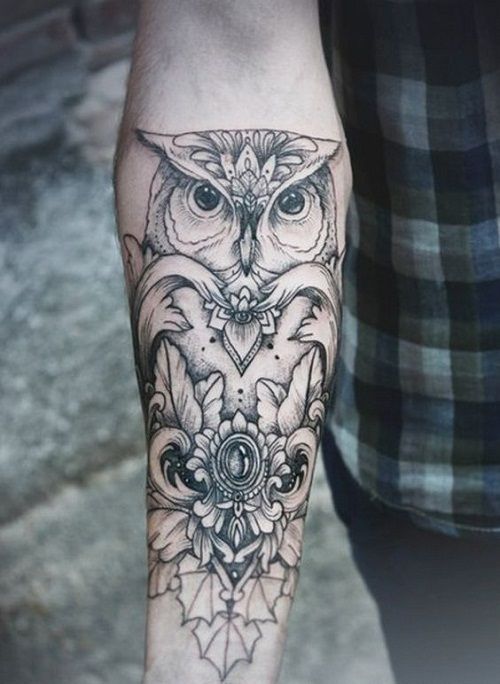 Simple Owl Tattoo -   owl tattoos