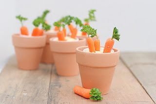 soo cute carrots in ranch dip