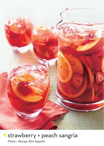 strawberry-peach sangria, must for this summer!!