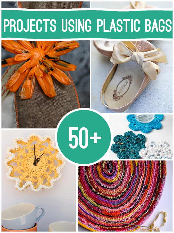 50+ projects to make using #recycled Plastic bags #upcycle #repurpose #DIY @save