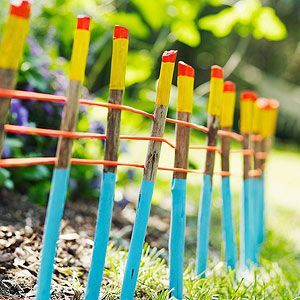 A Children's Garden: 7 Sunny Garden Crafts: Joy Sticks