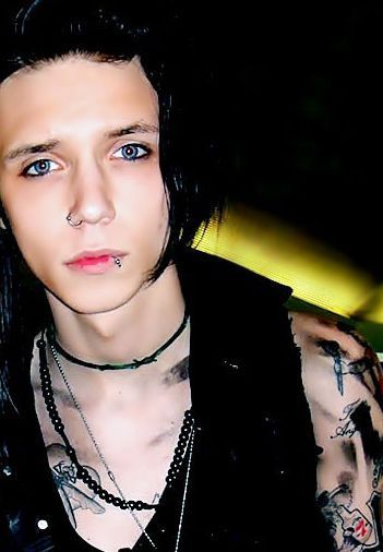 Andy "Sixx" Biersack from the Black Veil Brides