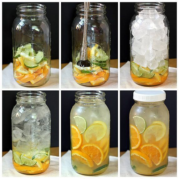 Awesome :) Flavoured water. Take some lovely fruit, slice it up, herbs (if you w