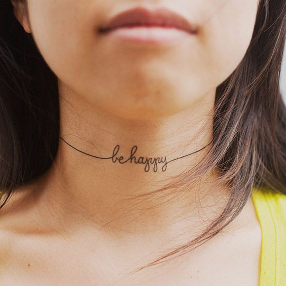 Be Happy #quote #temporary #Tattoo
