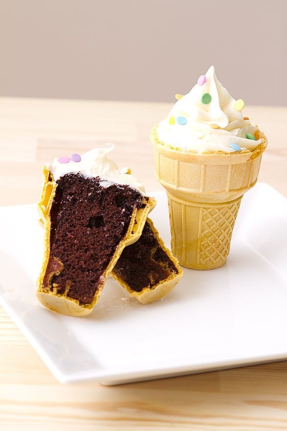 Birthday Party Ice Cream Cone Cupcake Recipe:  Make the cake batter according to