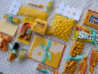 Box of Sunshine: Such a cute idea to lift someone's spirits, especially if t