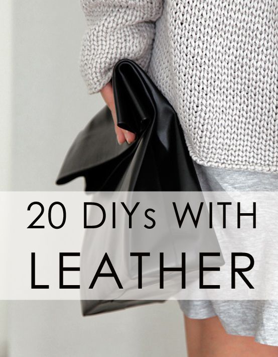 Bromeliad: 20 DIYs with leather – Fashion and home decor DIY and inspiration. Lo