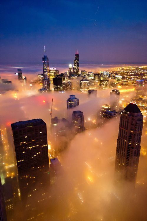 Chicago in the Fog