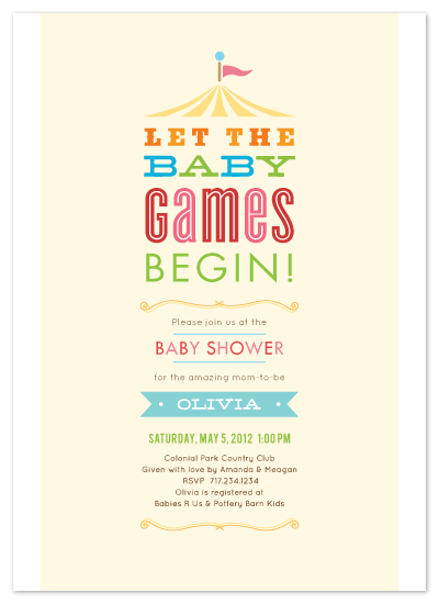 Cute baby shower invitations in minted