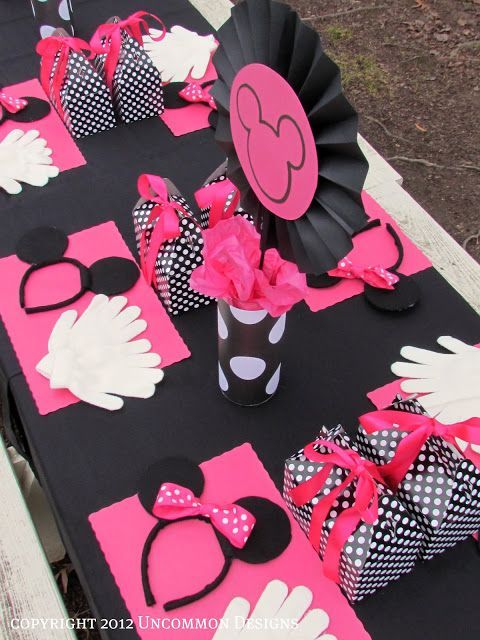 DIY-Minnie Mouse Birthday Party Little girl party idea.