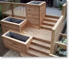 Deck-awesome for the veggies & herbs