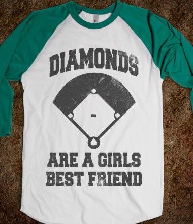 Diamonds Are A Girls Best Friend (Vintage Baseball)