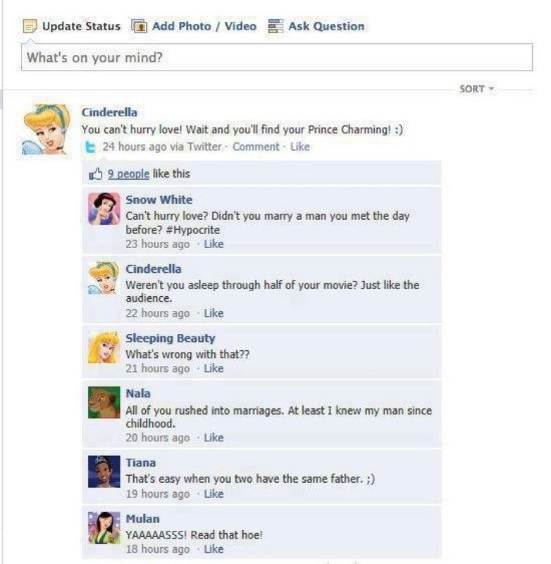 Disney Princess Facebook
