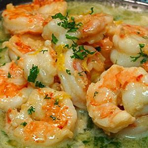 Easy  Healthy Shrimp Scampi …No Butter (uses chicken broth, white wine, lemon