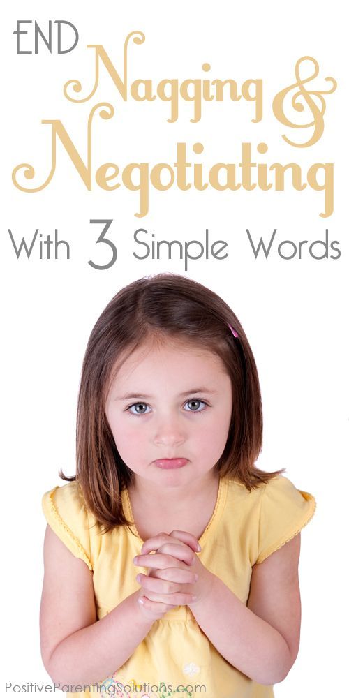 End child nagging & negotiating with just three steps!