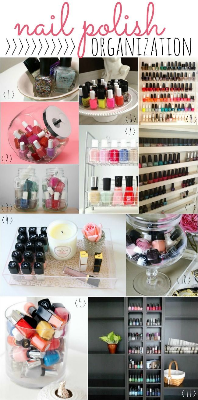 Fabulous DIY nail polish displays and organization ideas