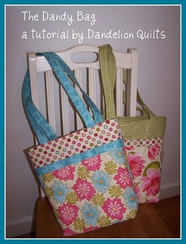 Free Dandy Bag Sewing Tutorial #sewing