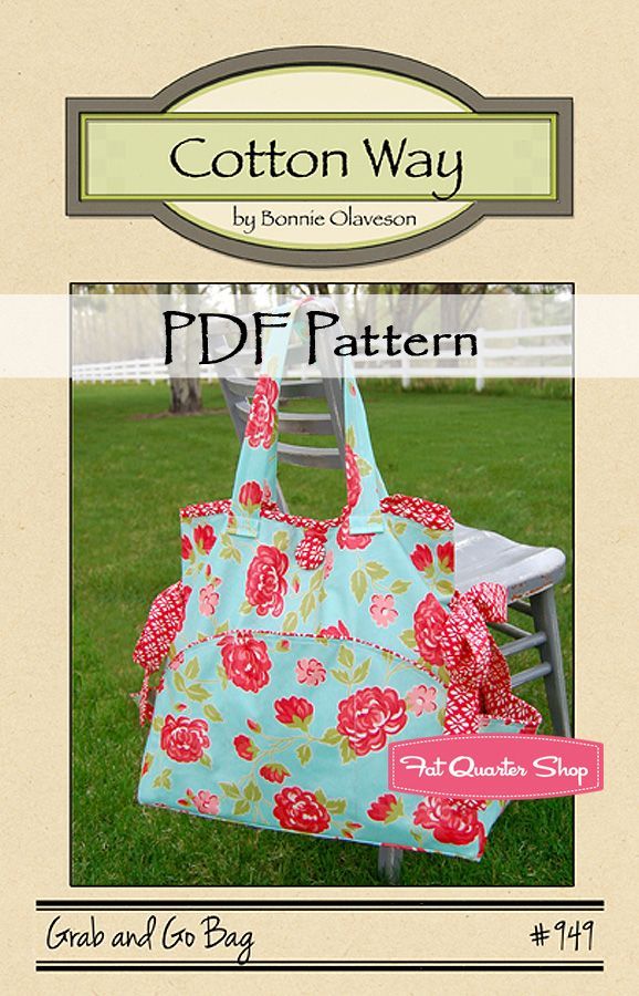 Grab and Go Bag – PDF Sewing Pattern by Cotton Way