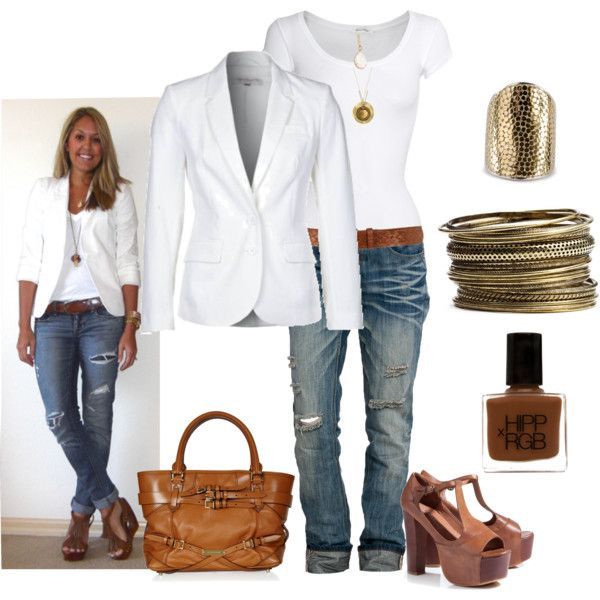 Great look! Love how a white T can be so chic.