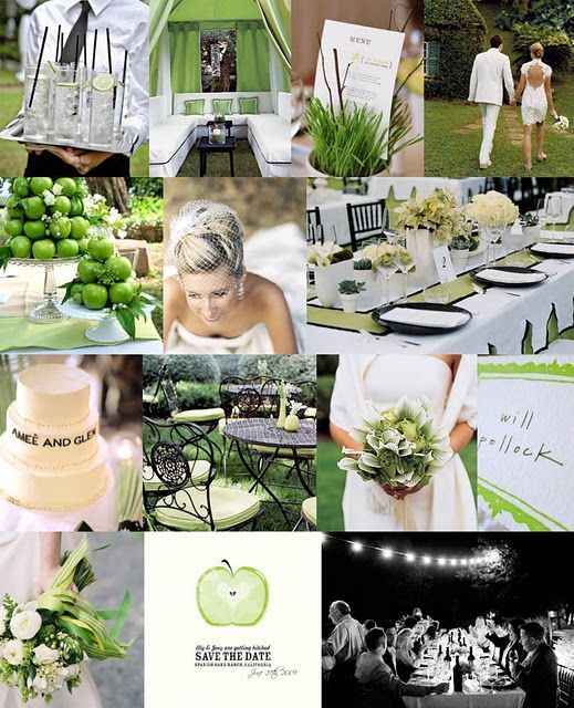 Green + White Wedding