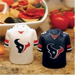 Houston Texans Salt and Pepper Shakers Ceramic Set