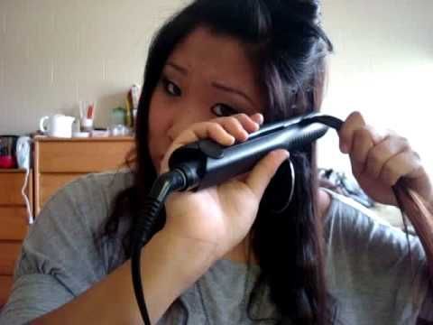 How to Crimp Your Hair w. a Flat Iron. Love her! I am going to try this out!