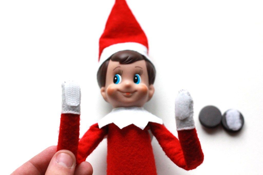 How to add wire, Velcro and magnets to Elf on a Shelf so that he's more pose