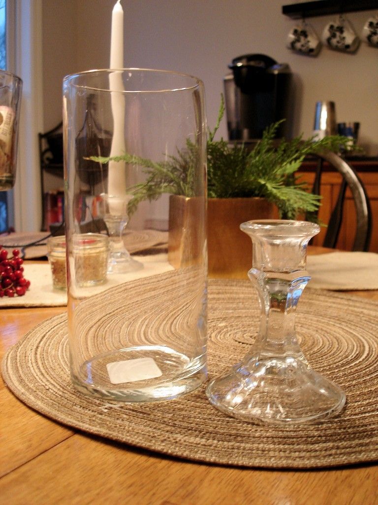 How to create hurricane vases from items found at the dollar store!
